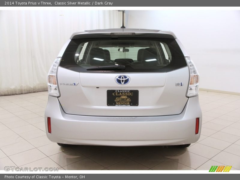 Classic Silver Metallic / Dark Gray 2014 Toyota Prius v Three