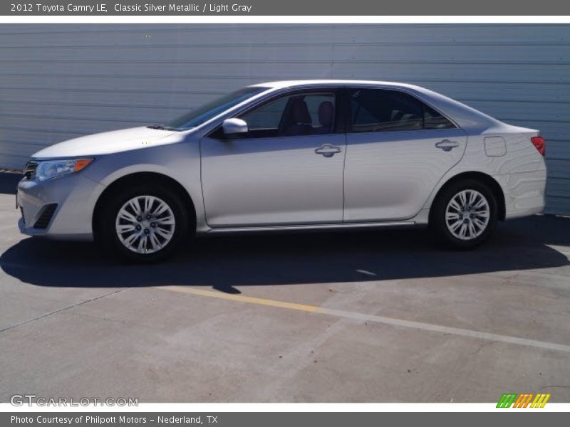 Classic Silver Metallic / Light Gray 2012 Toyota Camry LE