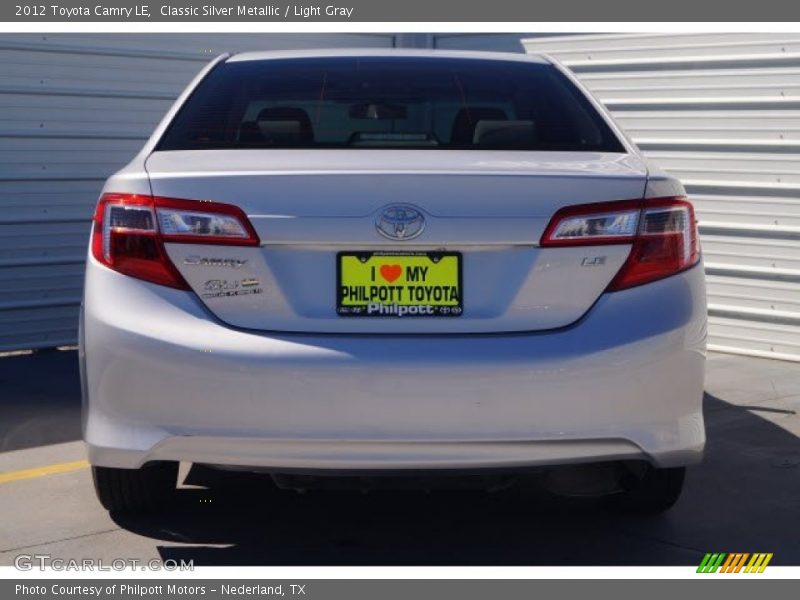 Classic Silver Metallic / Light Gray 2012 Toyota Camry LE