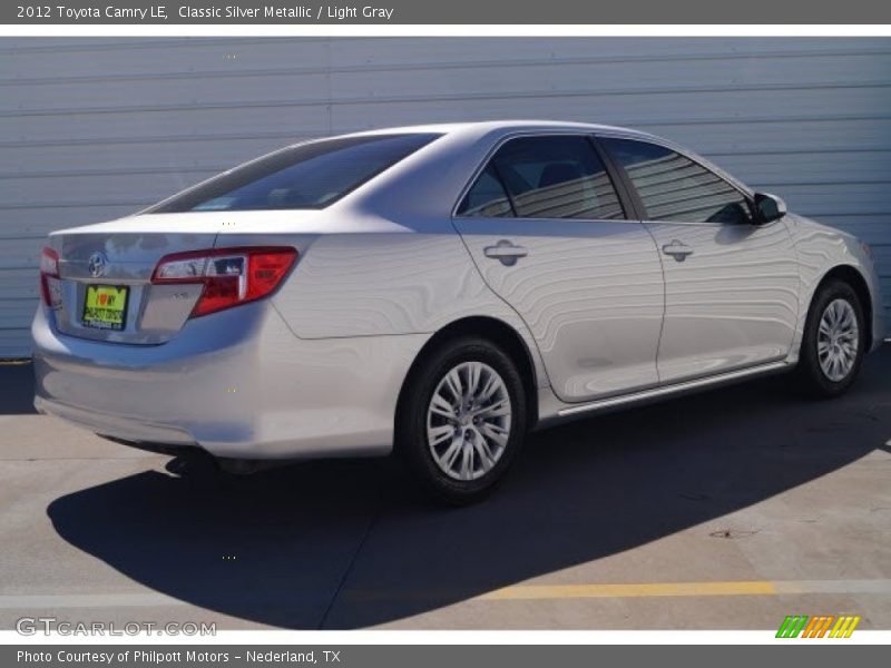Classic Silver Metallic / Light Gray 2012 Toyota Camry LE