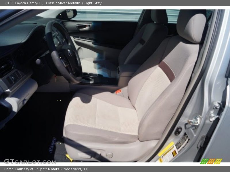 Classic Silver Metallic / Light Gray 2012 Toyota Camry LE