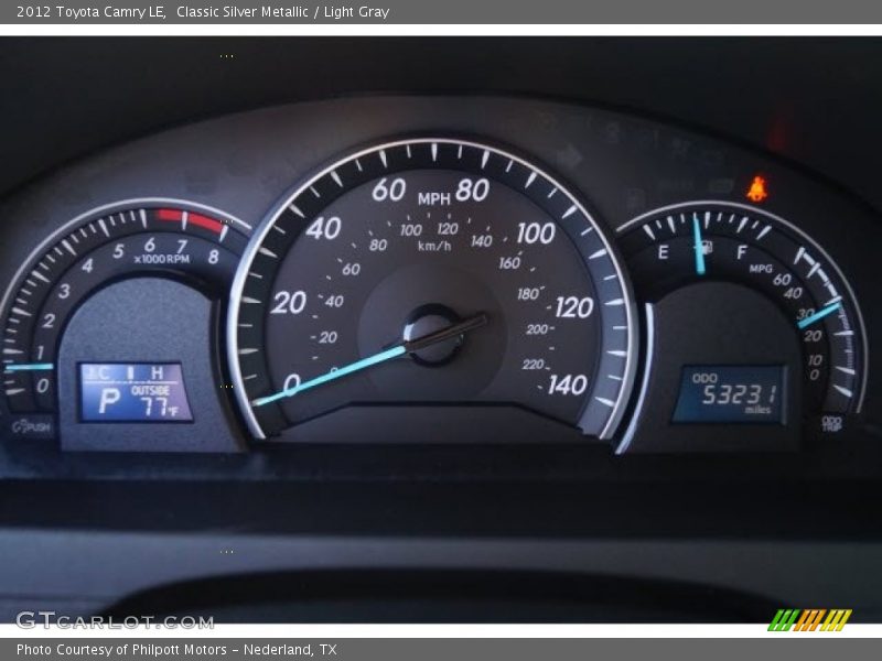Classic Silver Metallic / Light Gray 2012 Toyota Camry LE