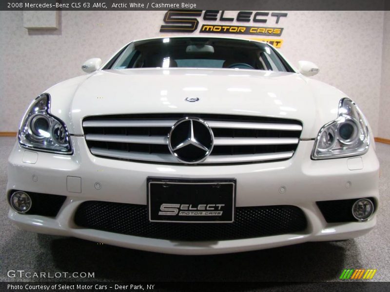 Arctic White / Cashmere Beige 2008 Mercedes-Benz CLS 63 AMG