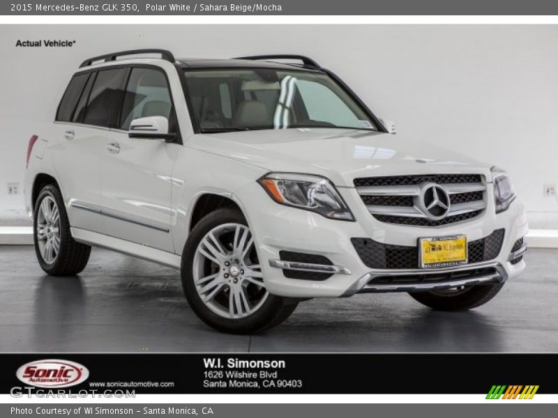 Polar White / Sahara Beige/Mocha 2015 Mercedes-Benz GLK 350