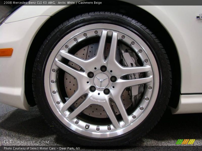 Arctic White / Cashmere Beige 2008 Mercedes-Benz CLS 63 AMG