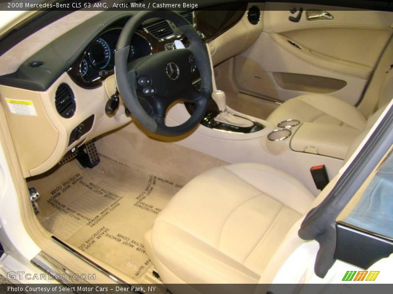 Arctic White / Cashmere Beige 2008 Mercedes-Benz CLS 63 AMG