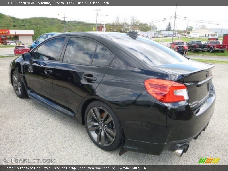 Crystal Black Silica / Carbon Black 2016 Subaru WRX Premium