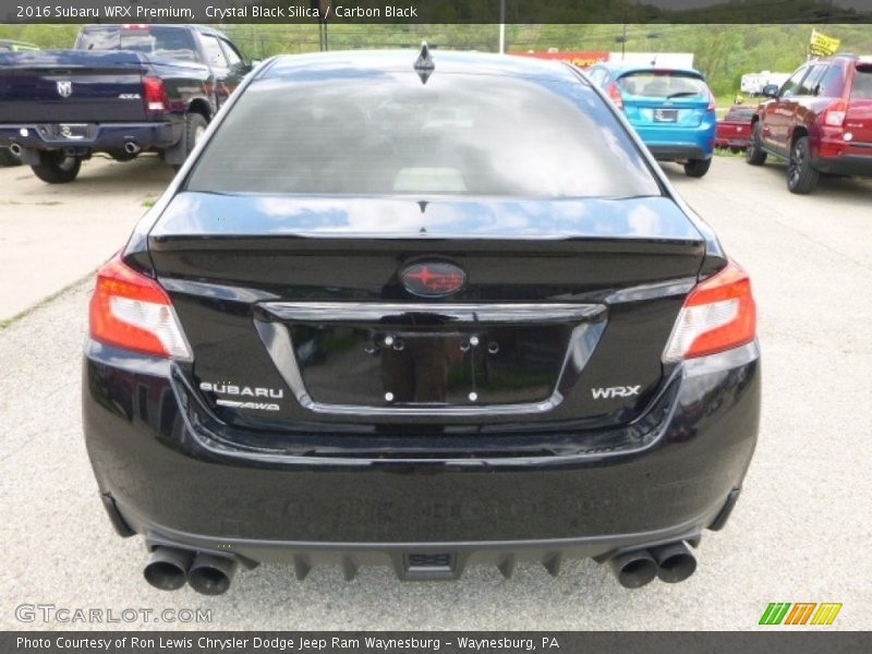 Crystal Black Silica / Carbon Black 2016 Subaru WRX Premium