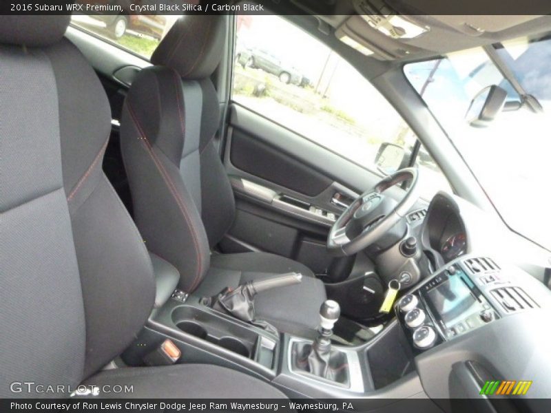 Front Seat of 2016 WRX Premium