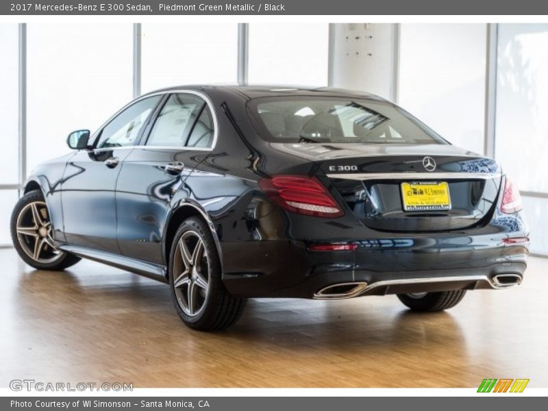 Piedmont Green Metallic / Black 2017 Mercedes-Benz E 300 Sedan