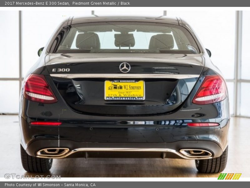 Piedmont Green Metallic / Black 2017 Mercedes-Benz E 300 Sedan