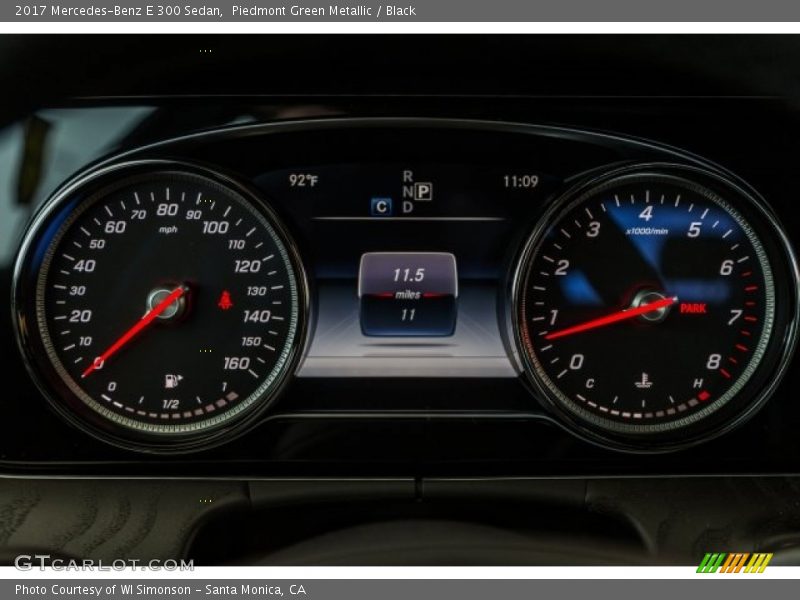 Piedmont Green Metallic / Black 2017 Mercedes-Benz E 300 Sedan
