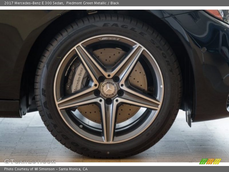 Piedmont Green Metallic / Black 2017 Mercedes-Benz E 300 Sedan