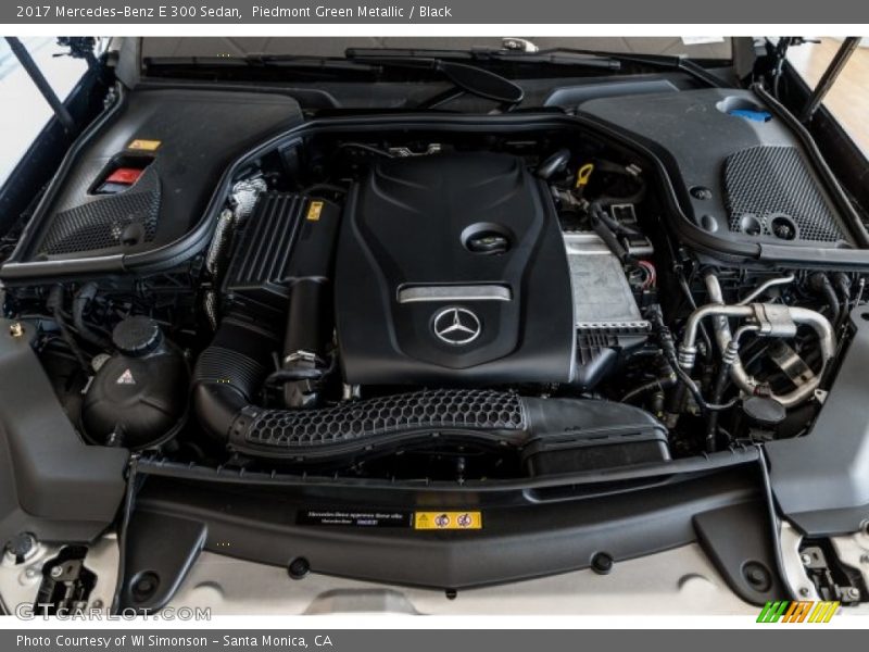 Piedmont Green Metallic / Black 2017 Mercedes-Benz E 300 Sedan