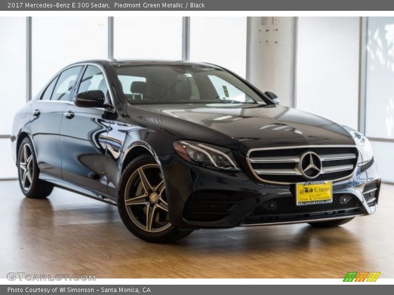 Piedmont Green Metallic / Black 2017 Mercedes-Benz E 300 Sedan