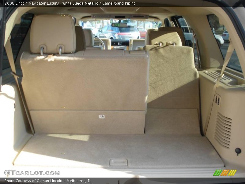 White Suede Metallic / Camel/Sand Piping 2008 Lincoln Navigator Luxury