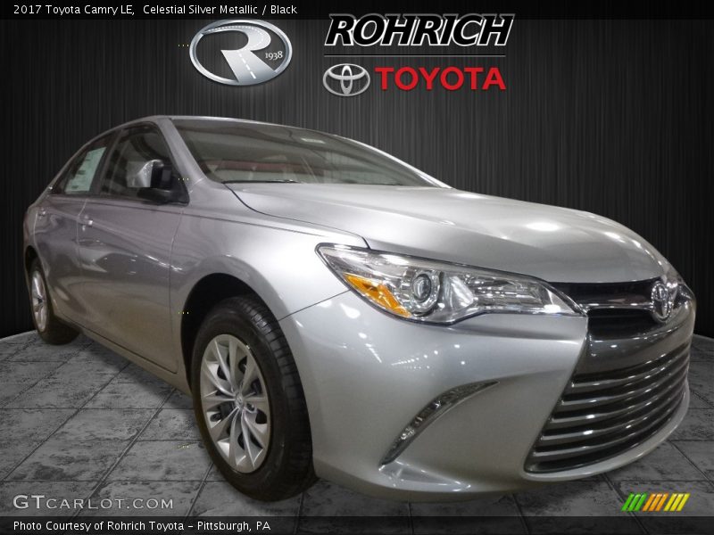 Celestial Silver Metallic / Black 2017 Toyota Camry LE