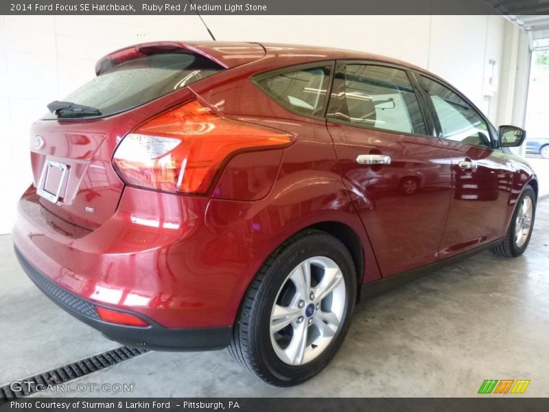 Ruby Red / Medium Light Stone 2014 Ford Focus SE Hatchback