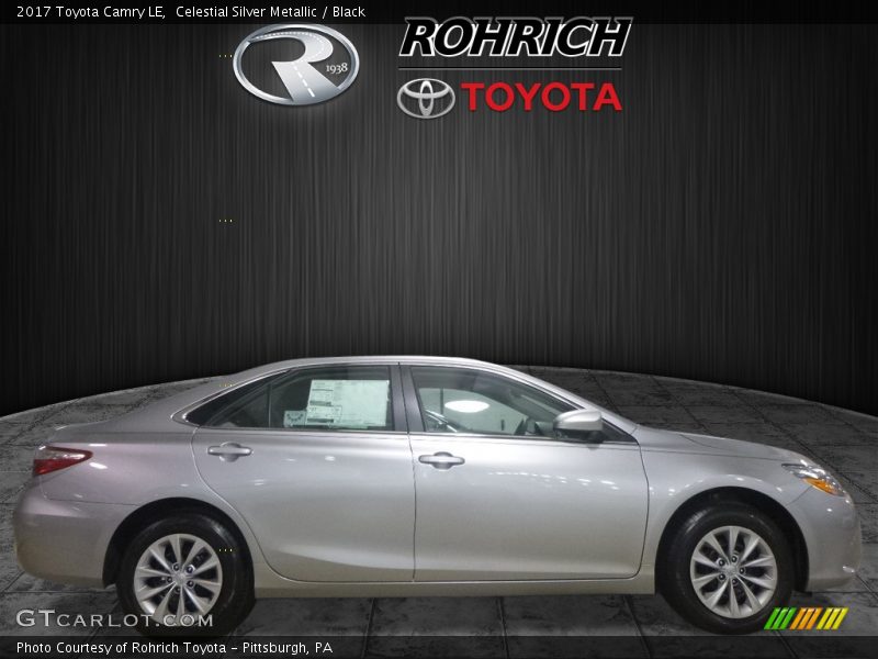 Celestial Silver Metallic / Black 2017 Toyota Camry LE