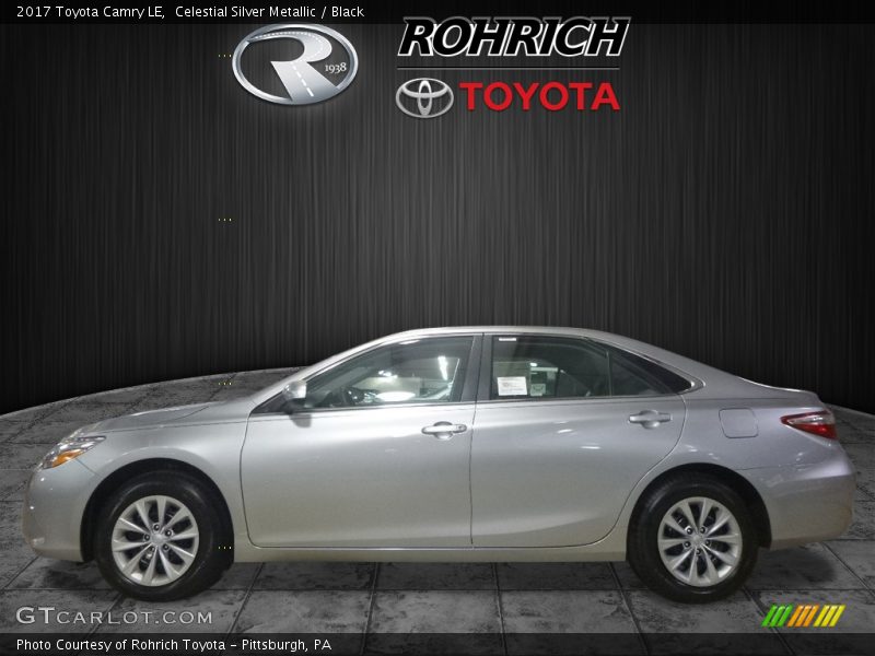 Celestial Silver Metallic / Black 2017 Toyota Camry LE