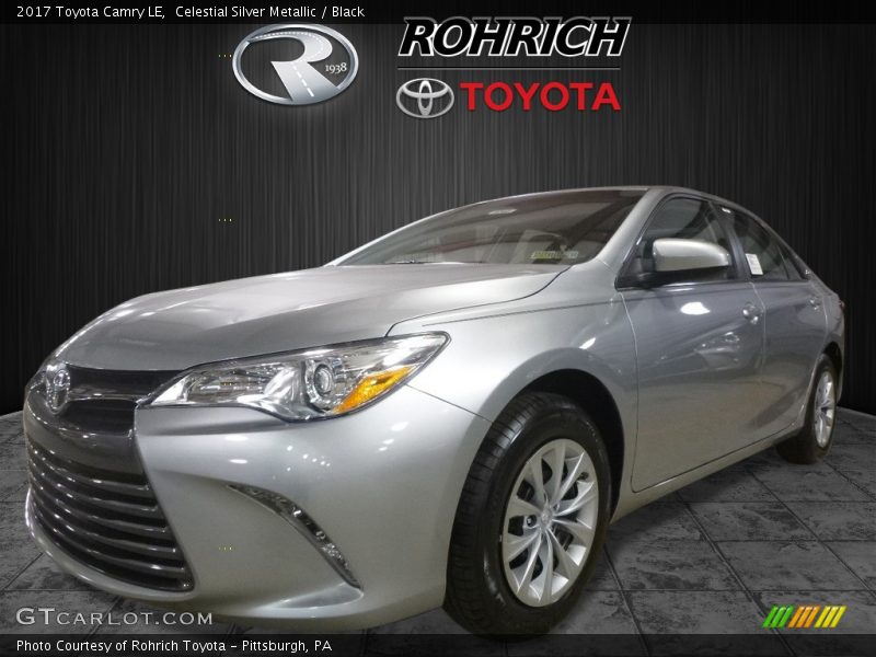 Celestial Silver Metallic / Black 2017 Toyota Camry LE