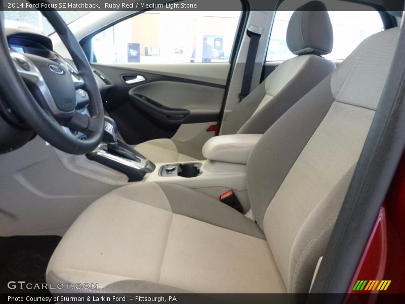 Ruby Red / Medium Light Stone 2014 Ford Focus SE Hatchback