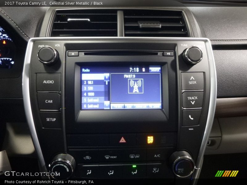 Celestial Silver Metallic / Black 2017 Toyota Camry LE