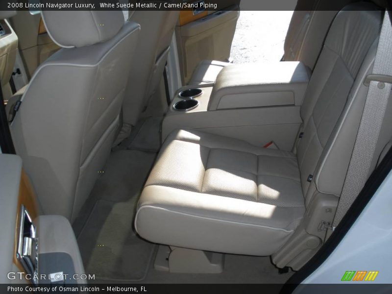 White Suede Metallic / Camel/Sand Piping 2008 Lincoln Navigator Luxury