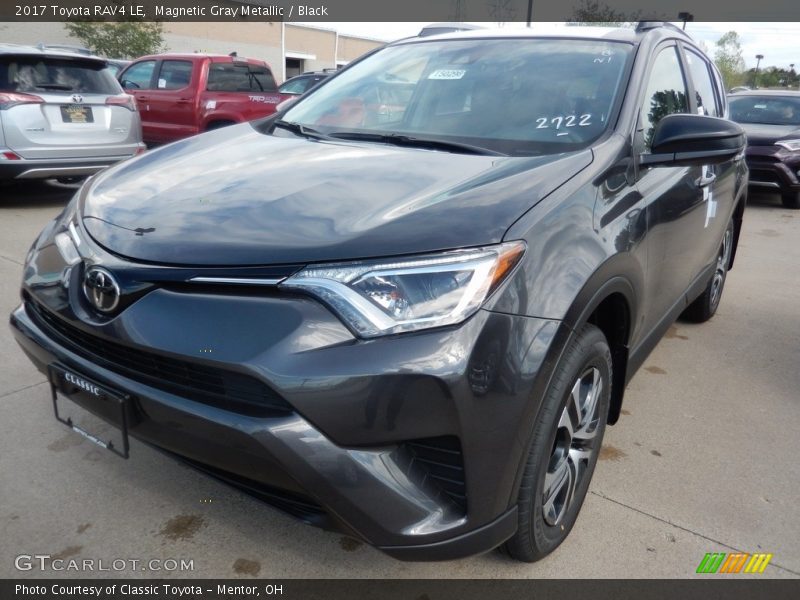 Magnetic Gray Metallic / Black 2017 Toyota RAV4 LE