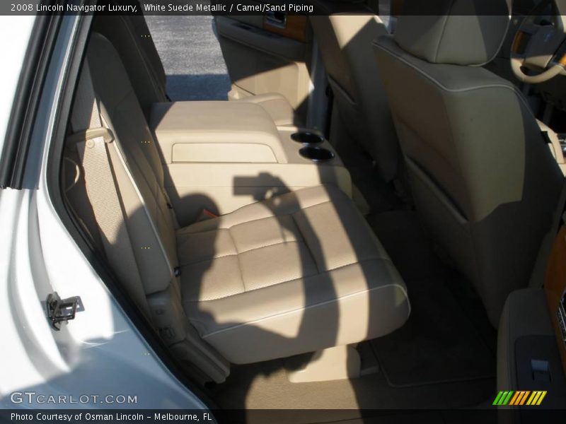 White Suede Metallic / Camel/Sand Piping 2008 Lincoln Navigator Luxury