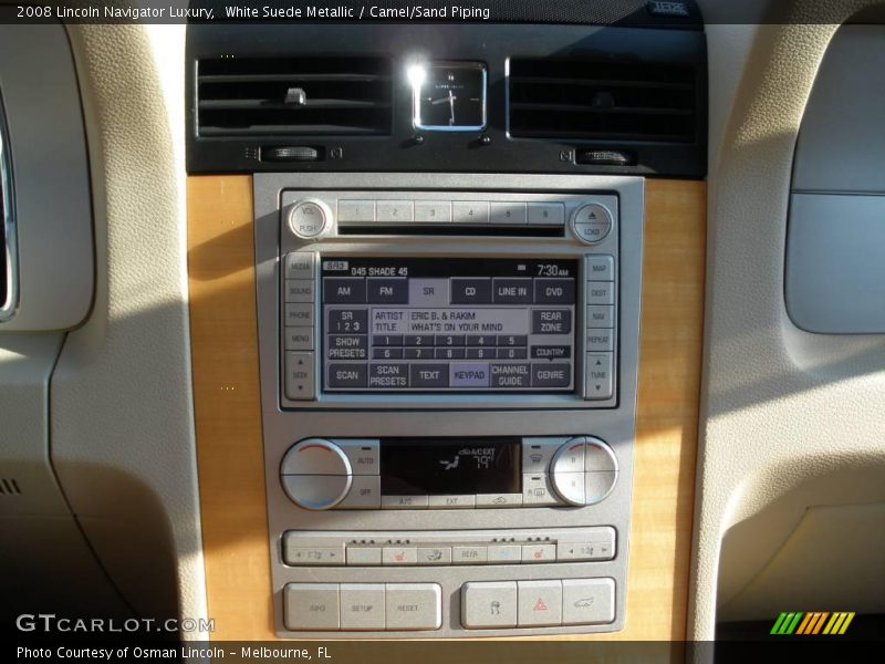 White Suede Metallic / Camel/Sand Piping 2008 Lincoln Navigator Luxury