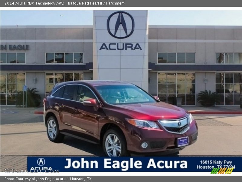 Basque Red Pearl II / Parchment 2014 Acura RDX Technology AWD