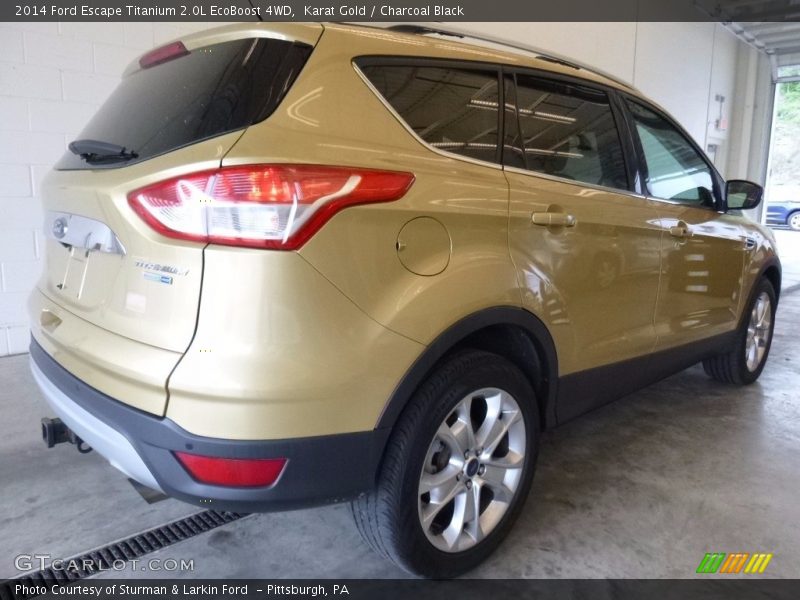 Karat Gold / Charcoal Black 2014 Ford Escape Titanium 2.0L EcoBoost 4WD