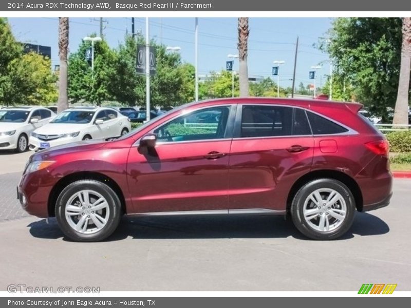 Basque Red Pearl II / Parchment 2014 Acura RDX Technology AWD