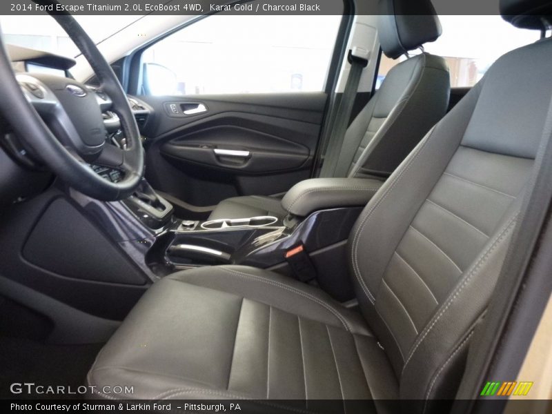 Karat Gold / Charcoal Black 2014 Ford Escape Titanium 2.0L EcoBoost 4WD