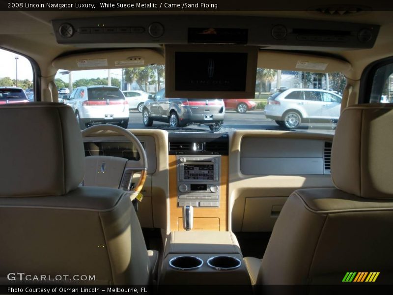 White Suede Metallic / Camel/Sand Piping 2008 Lincoln Navigator Luxury