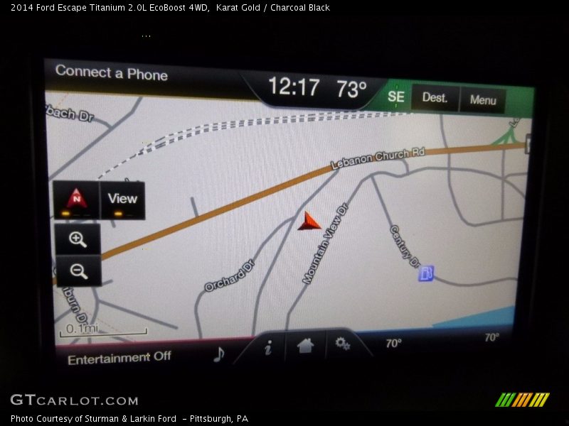 Karat Gold / Charcoal Black 2014 Ford Escape Titanium 2.0L EcoBoost 4WD