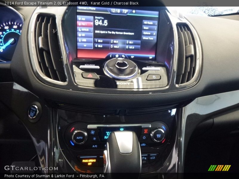 Karat Gold / Charcoal Black 2014 Ford Escape Titanium 2.0L EcoBoost 4WD