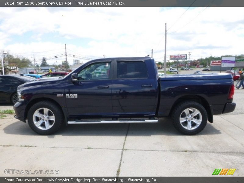 True Blue Pearl Coat / Black 2014 Ram 1500 Sport Crew Cab 4x4