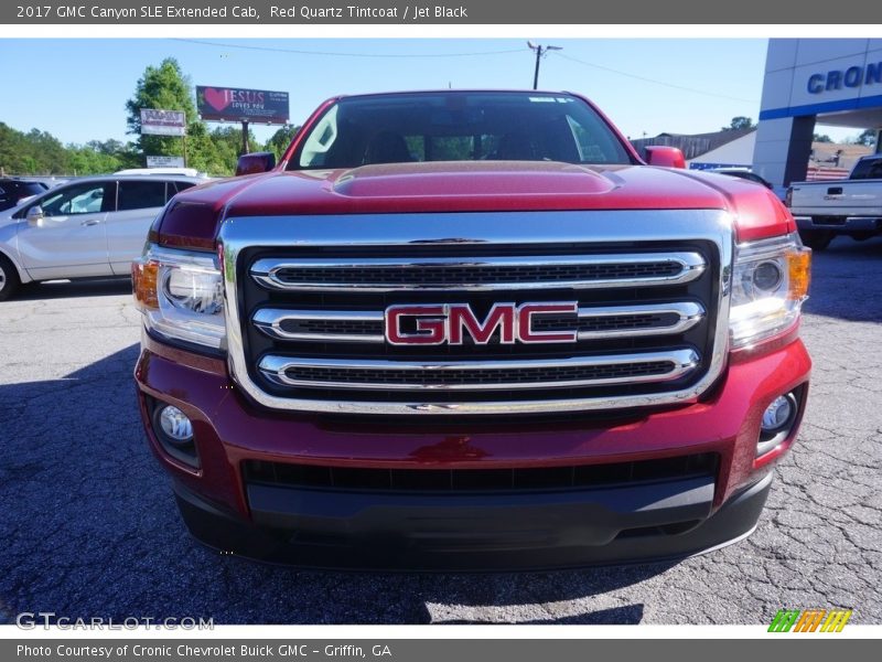 Red Quartz Tintcoat / Jet Black 2017 GMC Canyon SLE Extended Cab