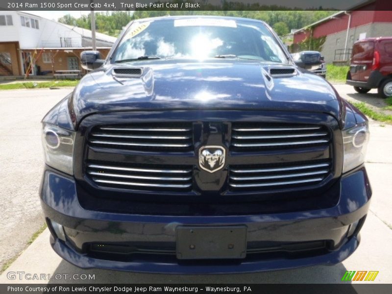 True Blue Pearl Coat / Black 2014 Ram 1500 Sport Crew Cab 4x4