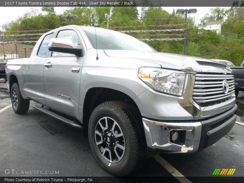 Silver Sky Metallic / Black 2017 Toyota Tundra Limited Double Cab 4x4