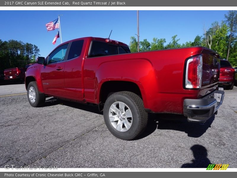 Red Quartz Tintcoat / Jet Black 2017 GMC Canyon SLE Extended Cab
