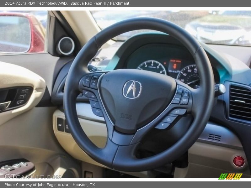 Basque Red Pearl II / Parchment 2014 Acura RDX Technology AWD