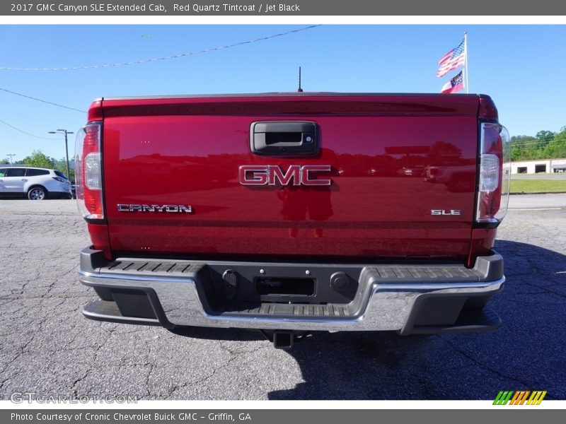 Red Quartz Tintcoat / Jet Black 2017 GMC Canyon SLE Extended Cab