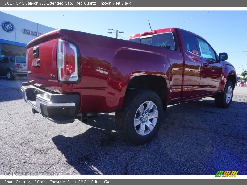 Red Quartz Tintcoat / Jet Black 2017 GMC Canyon SLE Extended Cab