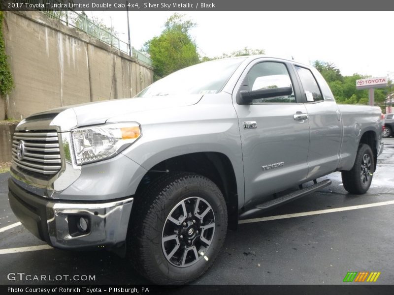 Silver Sky Metallic / Black 2017 Toyota Tundra Limited Double Cab 4x4