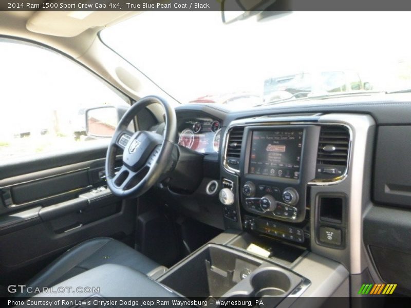 True Blue Pearl Coat / Black 2014 Ram 1500 Sport Crew Cab 4x4