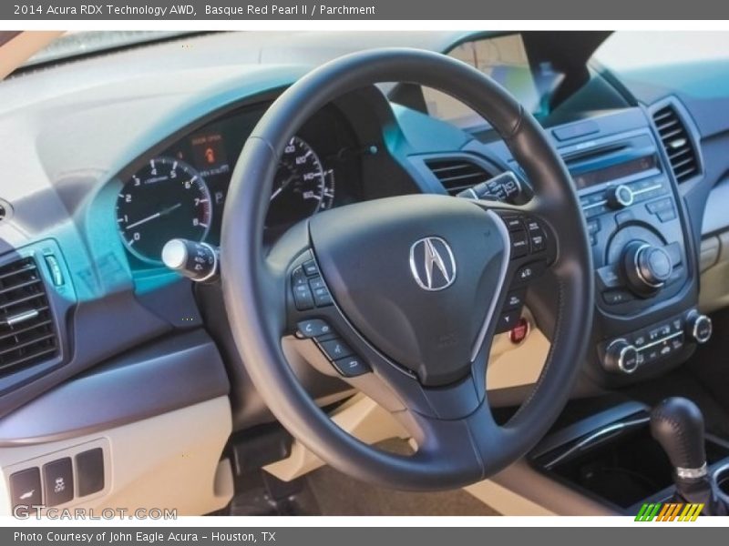 Basque Red Pearl II / Parchment 2014 Acura RDX Technology AWD