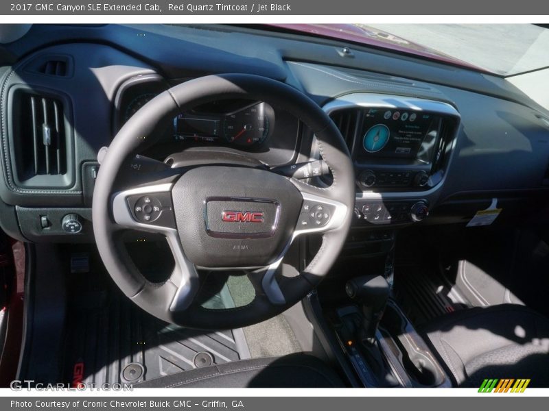 Red Quartz Tintcoat / Jet Black 2017 GMC Canyon SLE Extended Cab